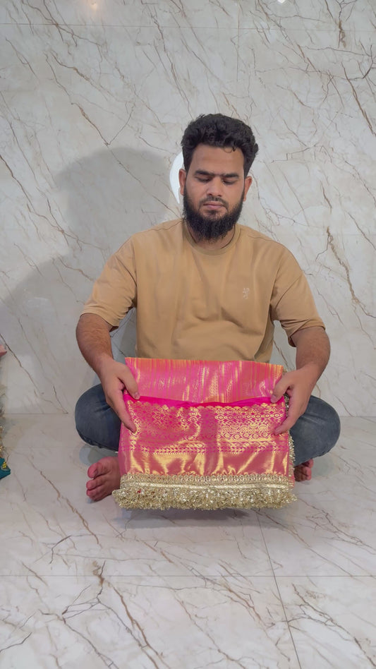 Banarasi Handloom Bridal Wear Soft Silk Saree