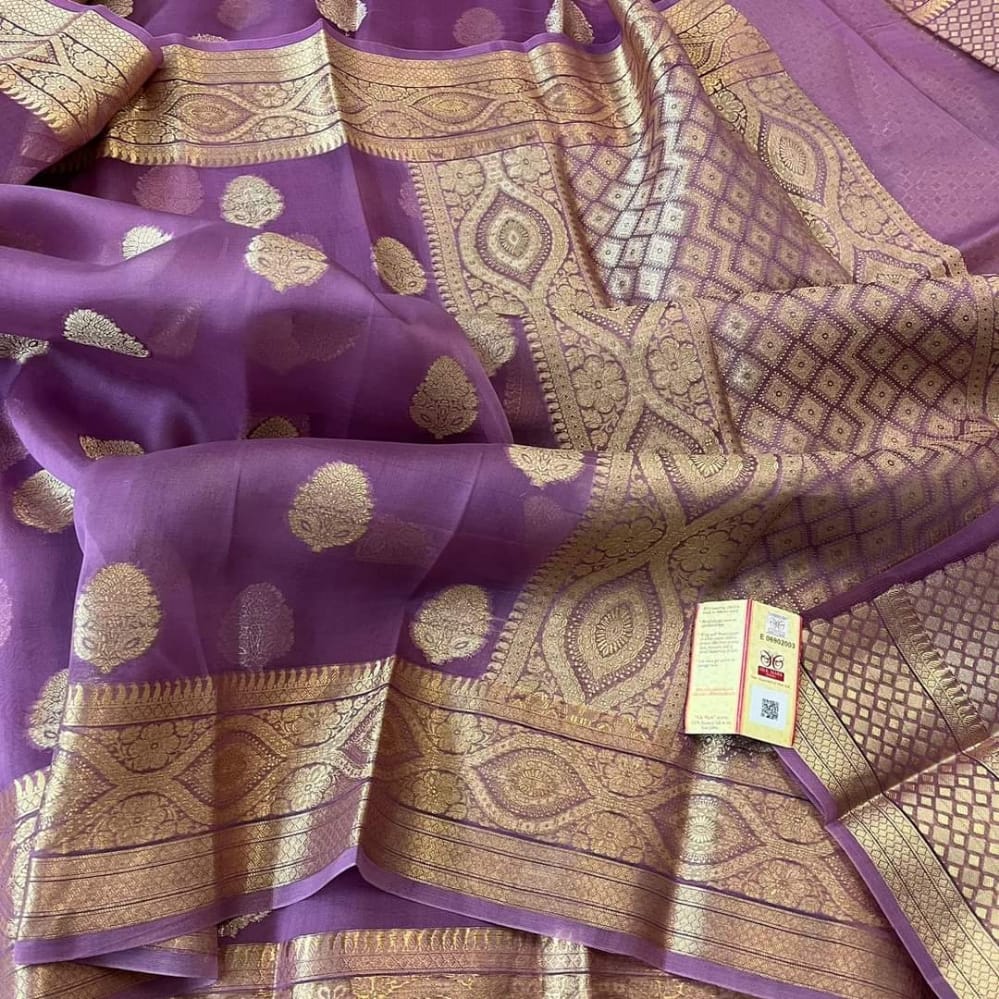 Banarasi Handloom Soft Kora Silk Saree