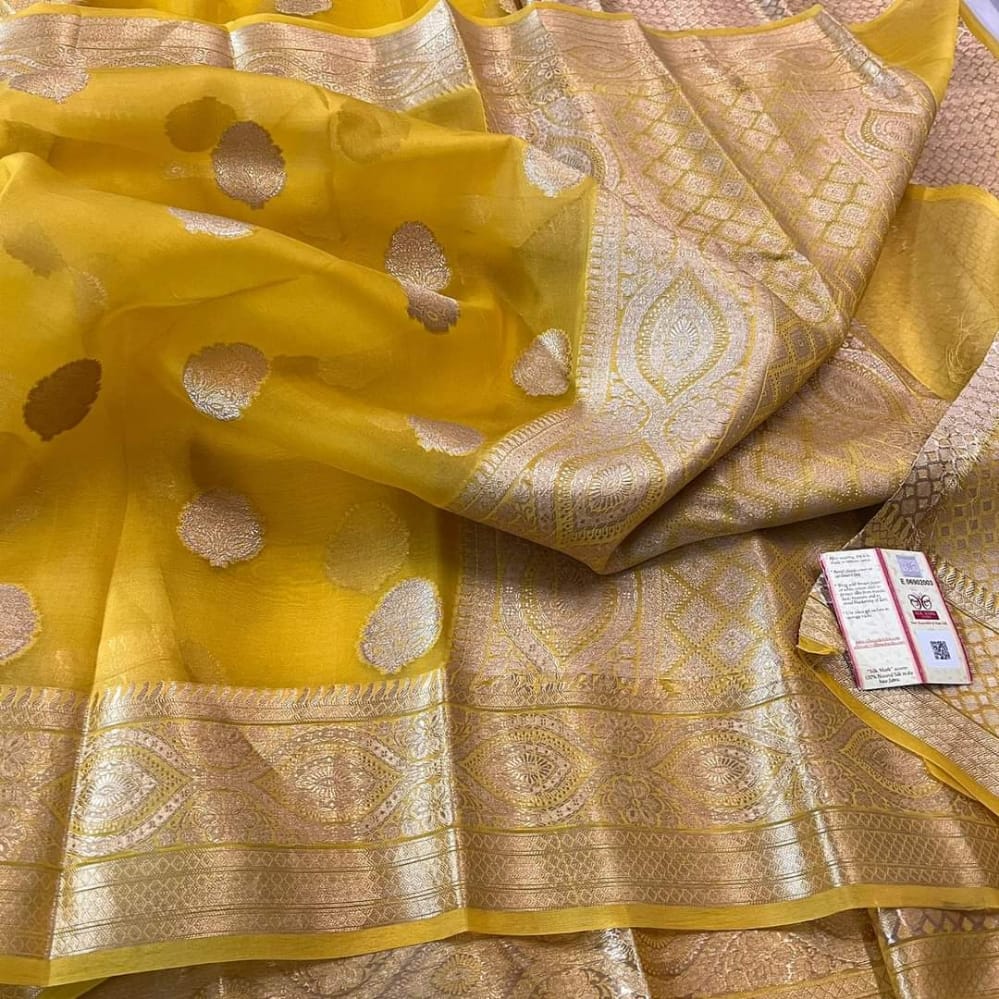 Banarasi Handloom Soft Kora Silk Saree