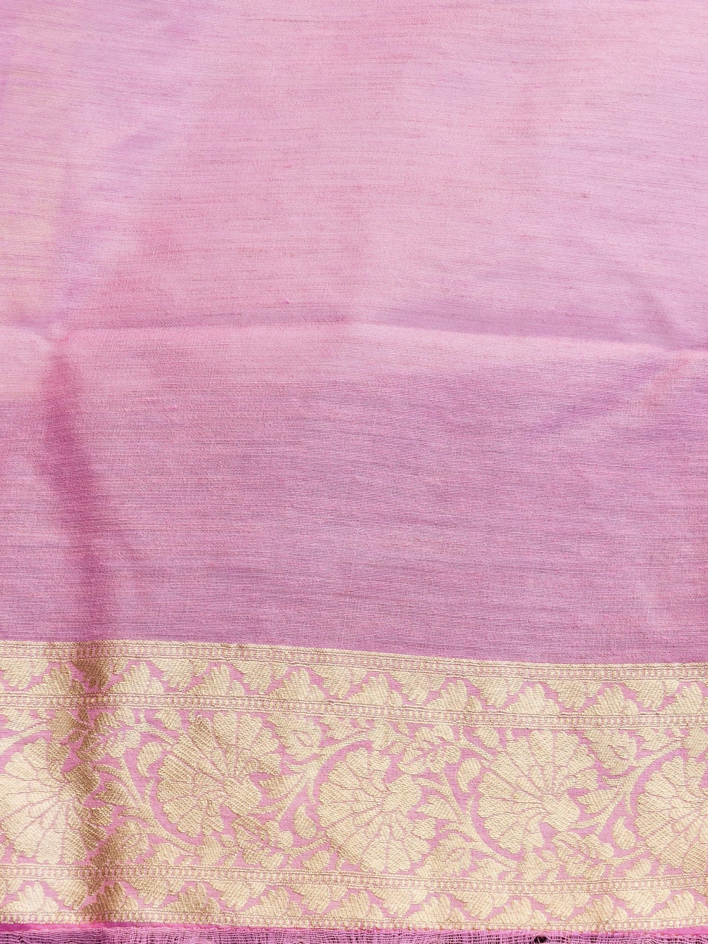 Banarasi Handloom Pure Moonga Silk Brush Dye Saree