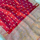 Banarasi handloom tissue silk mirror work saree