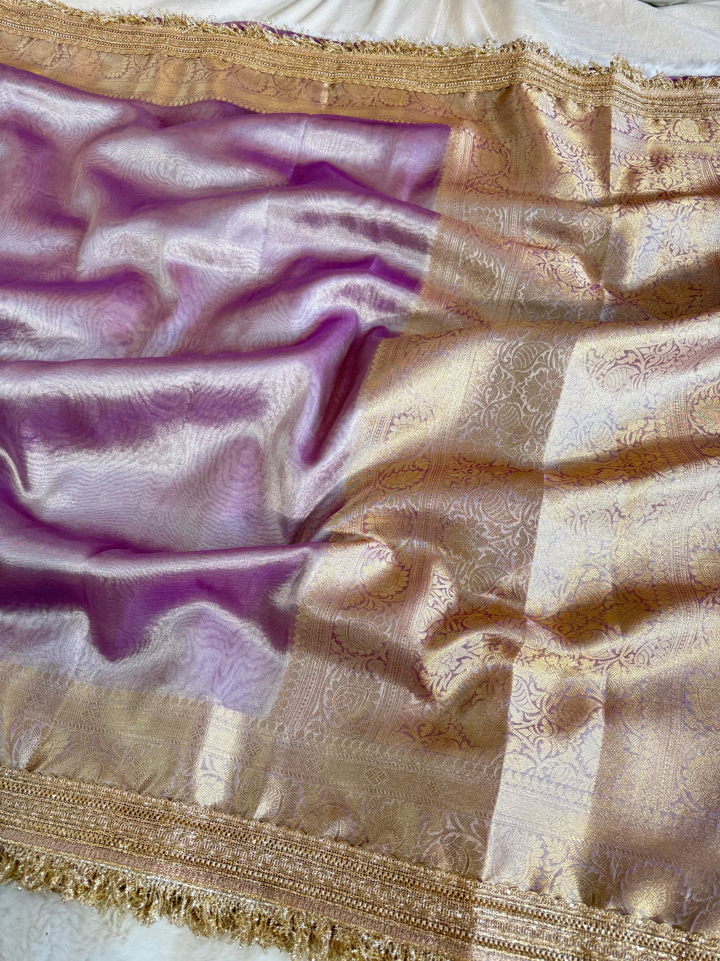Banarasi Handloom Soft Tissue Silk Saree