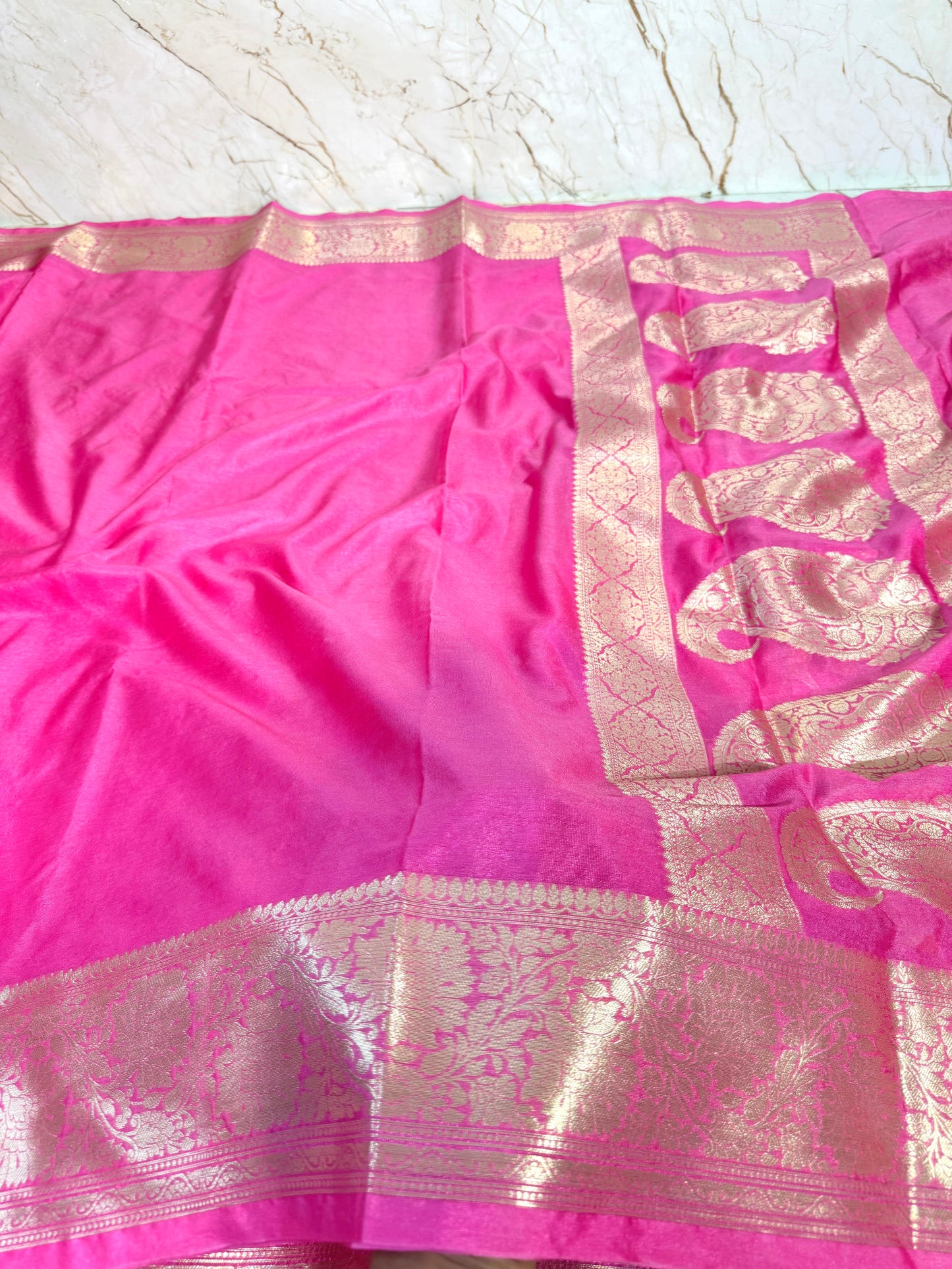 Banarasi Khaddi Semi Georgette Silk Saree