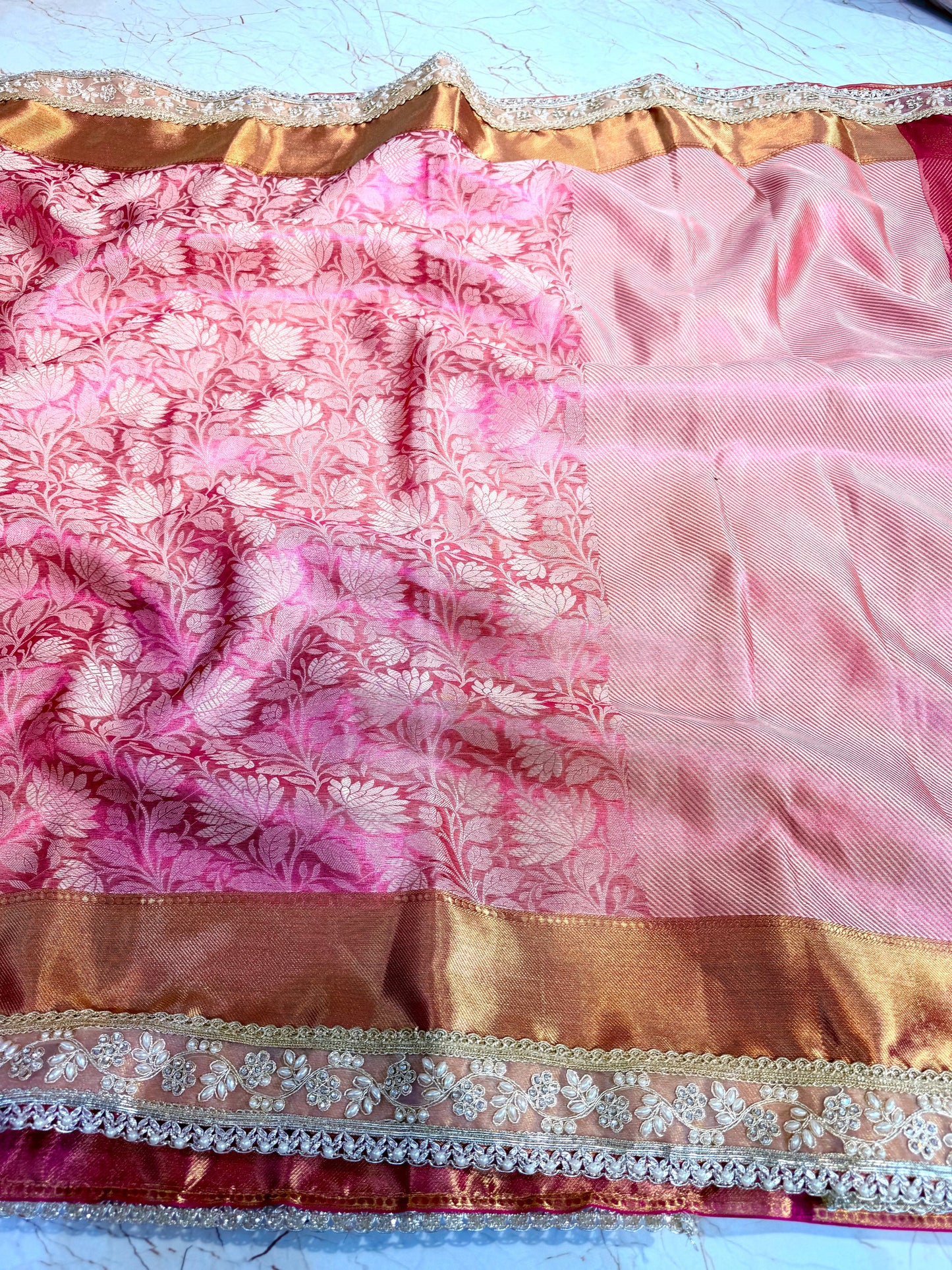 Banarasi Handloom Bridal Wear Soft Silk Saree