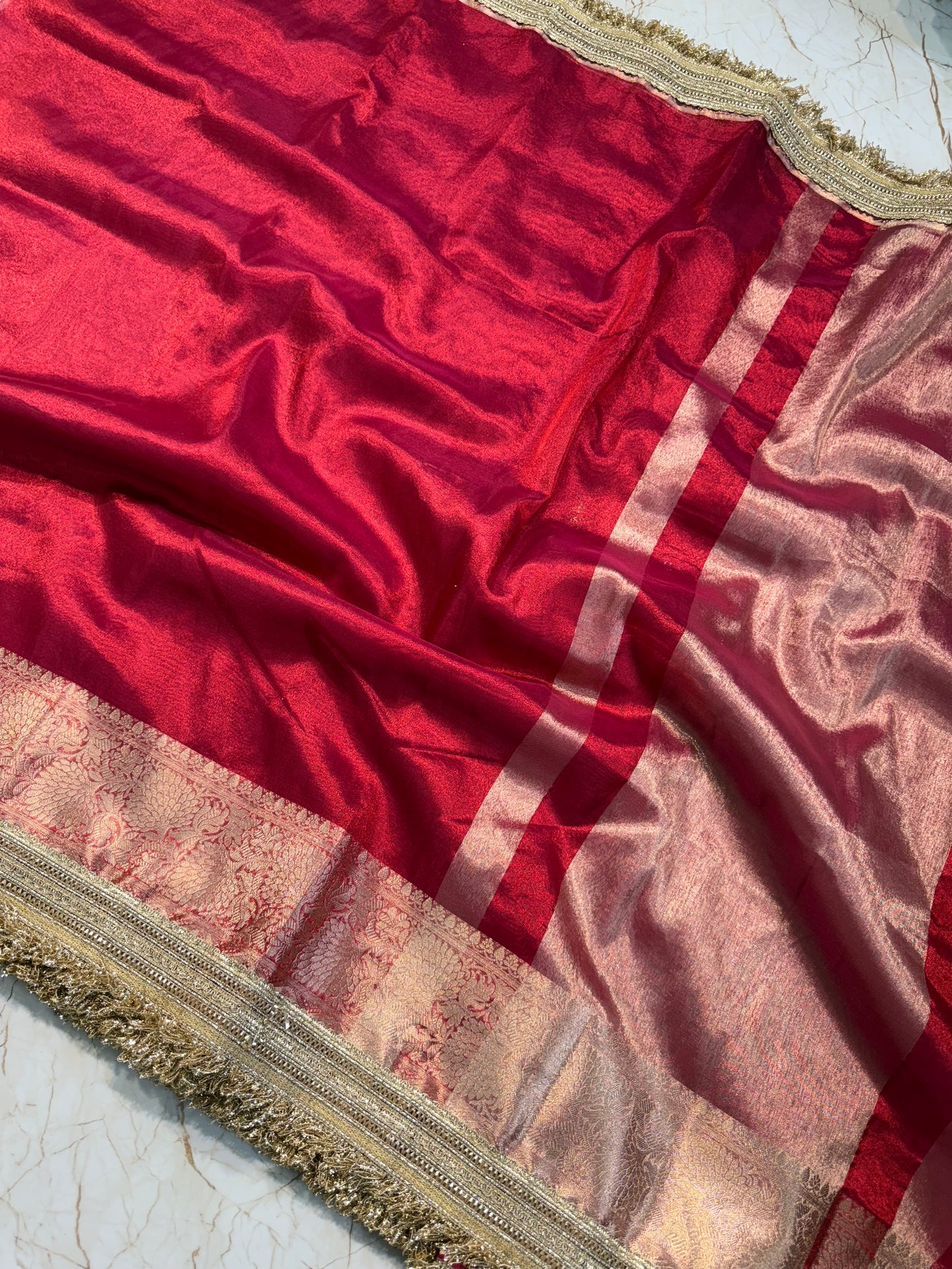 Banarasi Handloom Soft Tissue Silk Saree