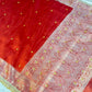 Banarasi Ghunghru and Mirror Work Tissue Silk Saree