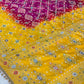 Banarasi Mirror Work Bandhej Soft Silk Saree