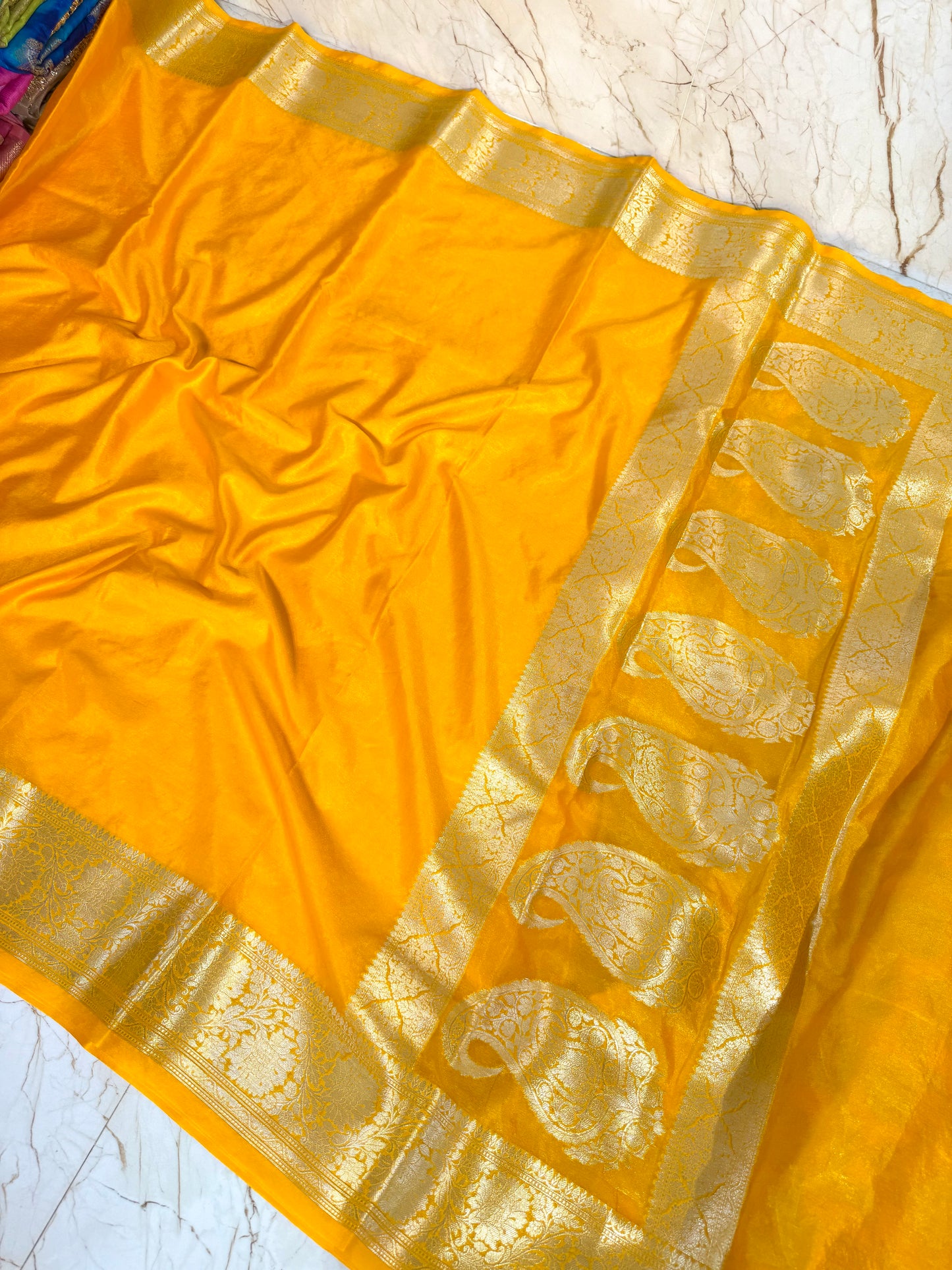 Banarasi Khaddi Semi Georgette Silk Saree