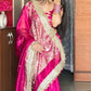 Banarasi Ghunghru and Mirror Work Tissue Silk Saree