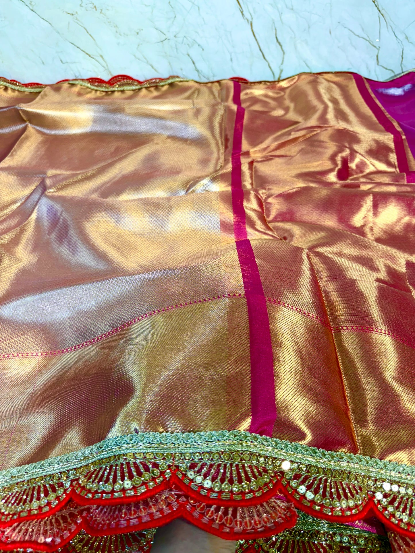 Banarasi Handloom Bridal Wear Soft Silk Saree