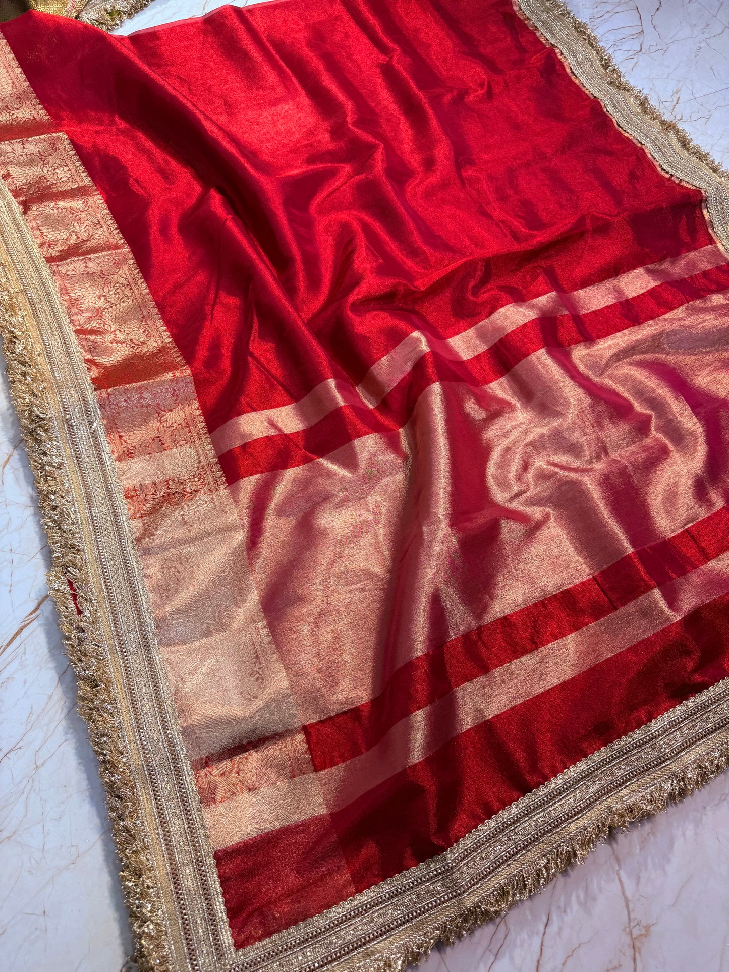 Banarasi Handloom Soft Tissue Silk Saree