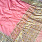 Banarasi Ghunghru and Mirror Work Kora Silk Saree