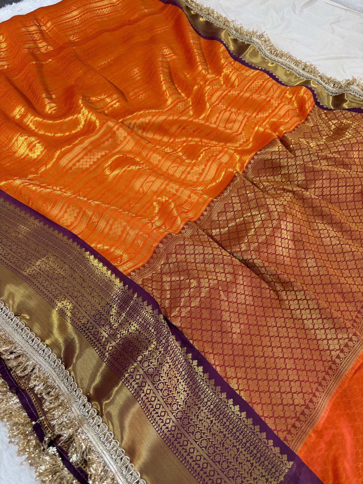 Banarasi handloom tissue silk saree