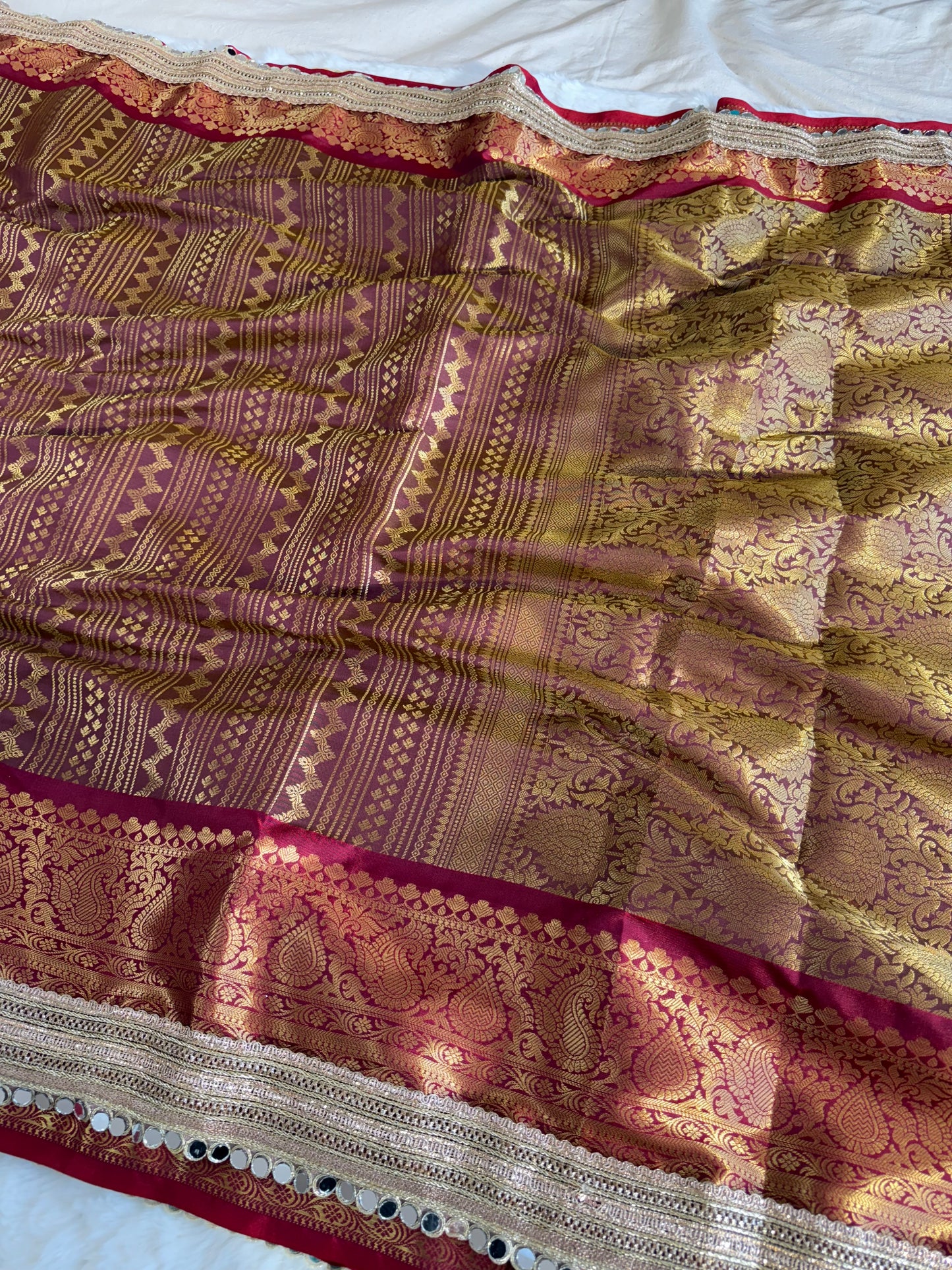 Banarasi Handloom Bridal Wear Soft Silk Saree