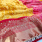 Banarasi Handloom Pearl Work Tissue Silk Saree
