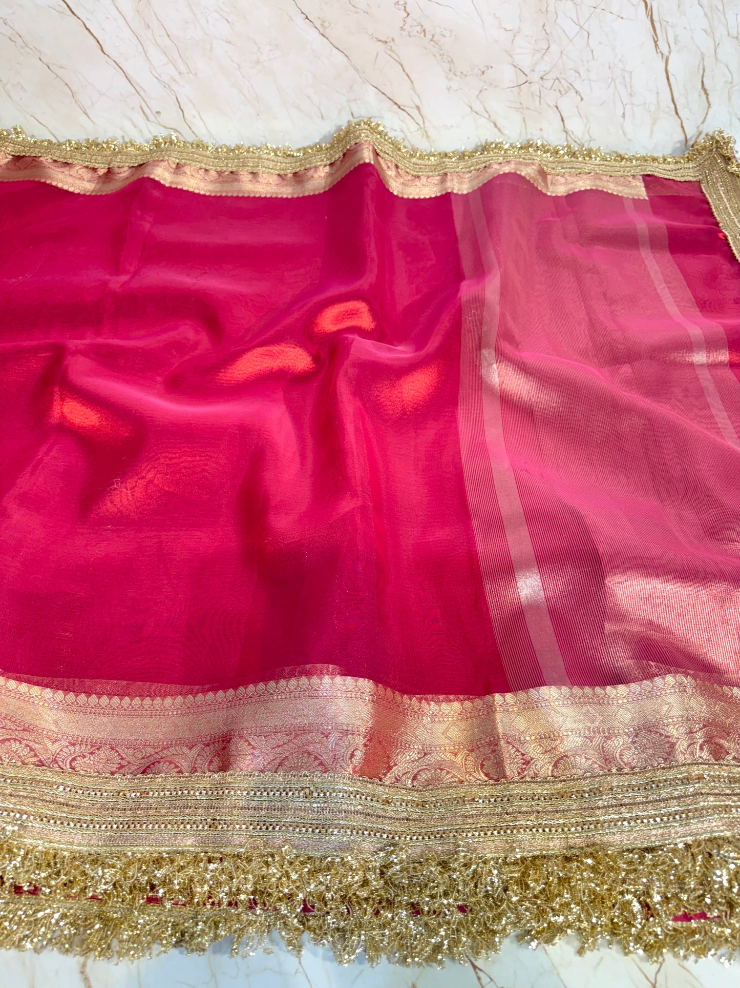 Banarasi Handloom Soft Tissue Silk Saree