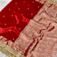 Banarasi Beads Work Tissue Silk Saree