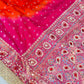 Banarasi Mirror Work Bandhej Georgette Silk Saree