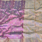 Banarasi handloom tissue silk mirror work saree