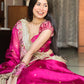 Banarasi Ghunghru and Mirror Work Tissue Silk Saree