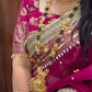 Banarasi Ghunghru and Mirror Work Tissue Silk Saree