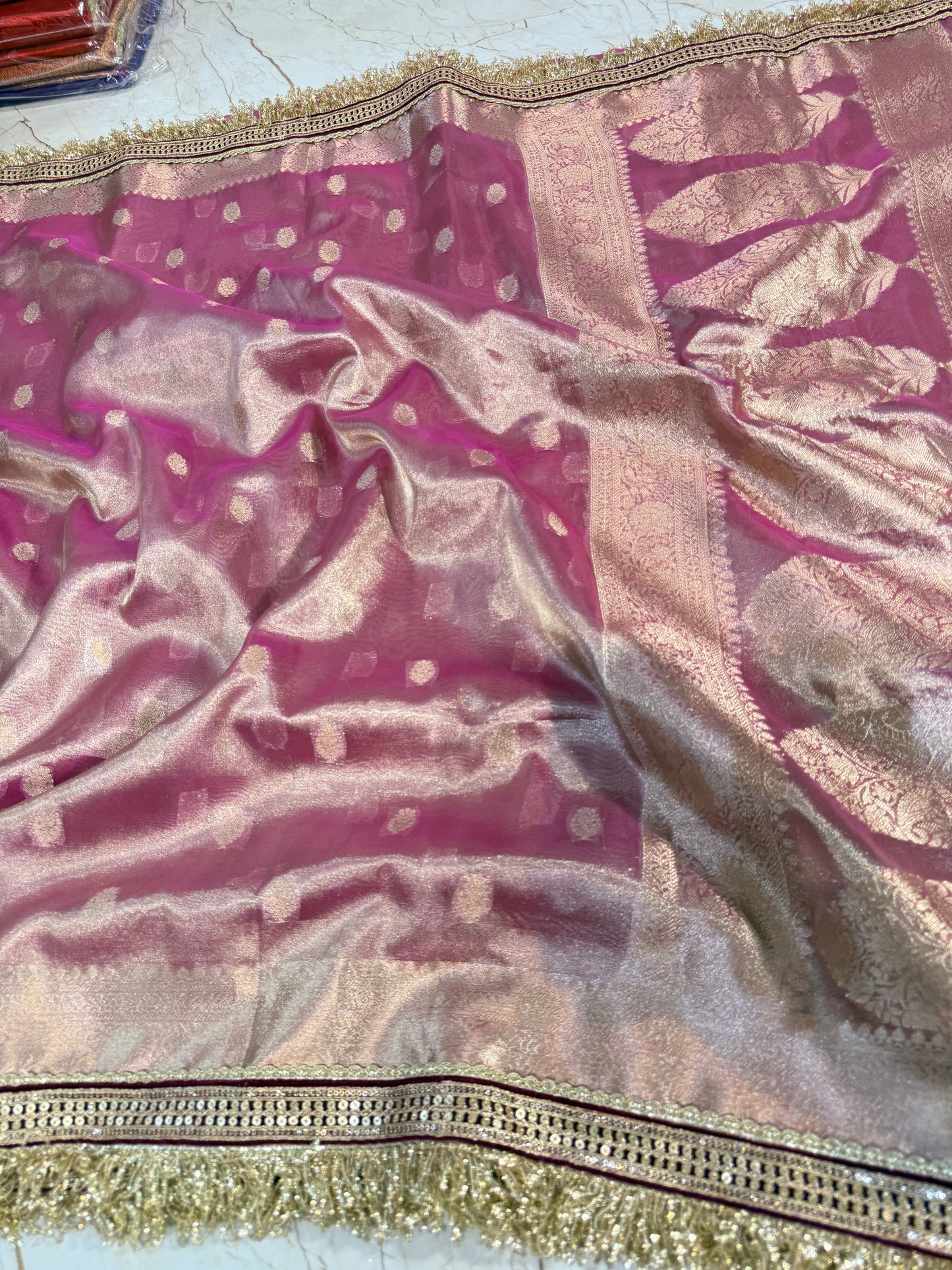 Banarasi Handloom Soft Tissue Silk Saree