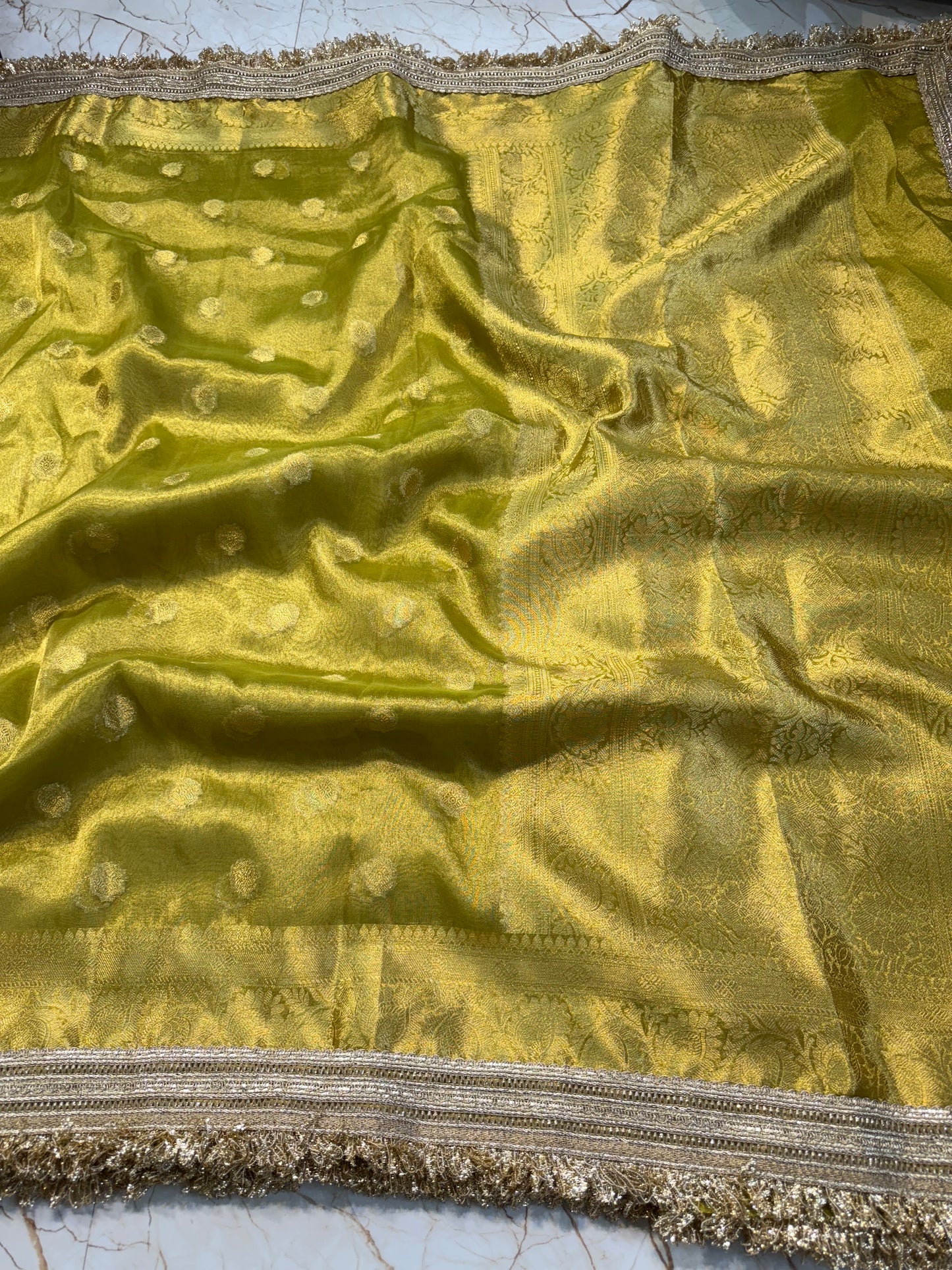 Banarasi Handloom Soft Tissue Silk Saree