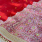 Banarasi Ghunghru and Mirror Work Tissue Silk Saree