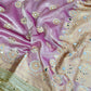 Banarasi Mirror Work Tissue Silk Saree