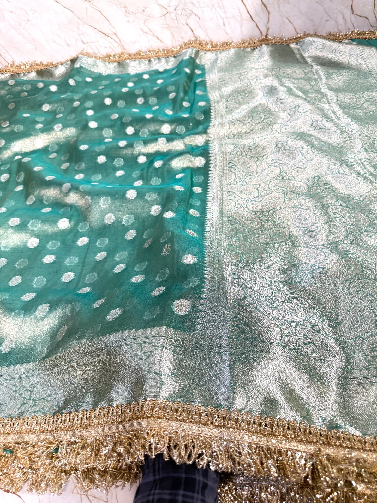Banarasi Handloom Soft Tissue Silk Saree