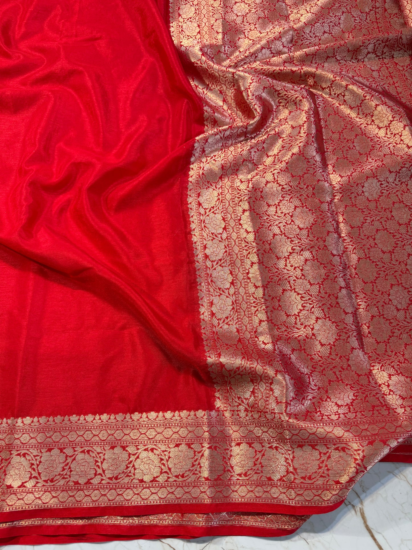 Banarasi Khaddi Semi Georgette Silk Saree