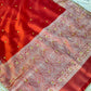 Banarasi Ghunghru and Mirror Work Tissue Silk Saree