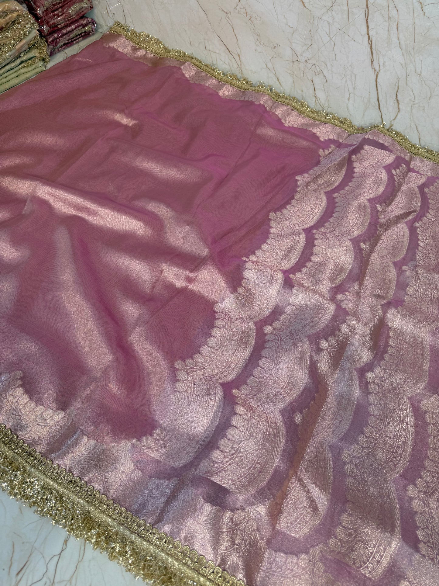Banarasi Handloom Soft Tissue Silk Saree