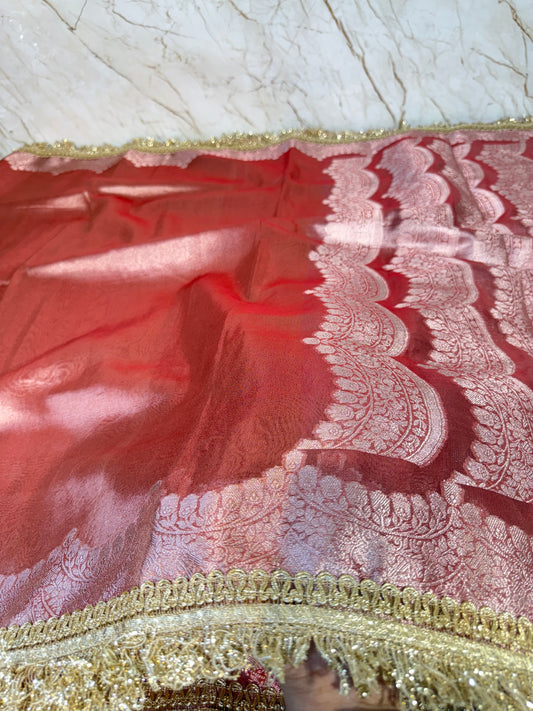 Banarasi Handloom Soft Tissue Silk Saree