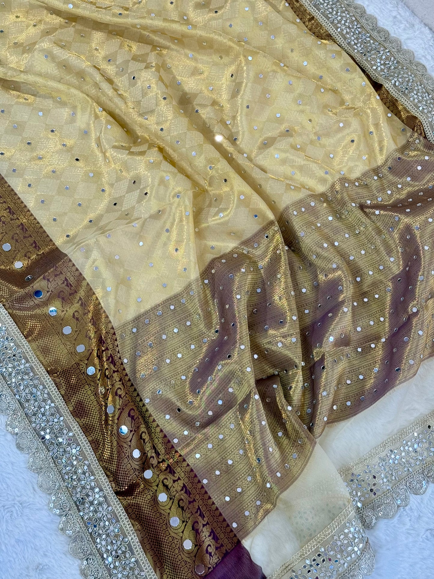 Banarasi Handloom Bridal Wear Soft Silk Saree