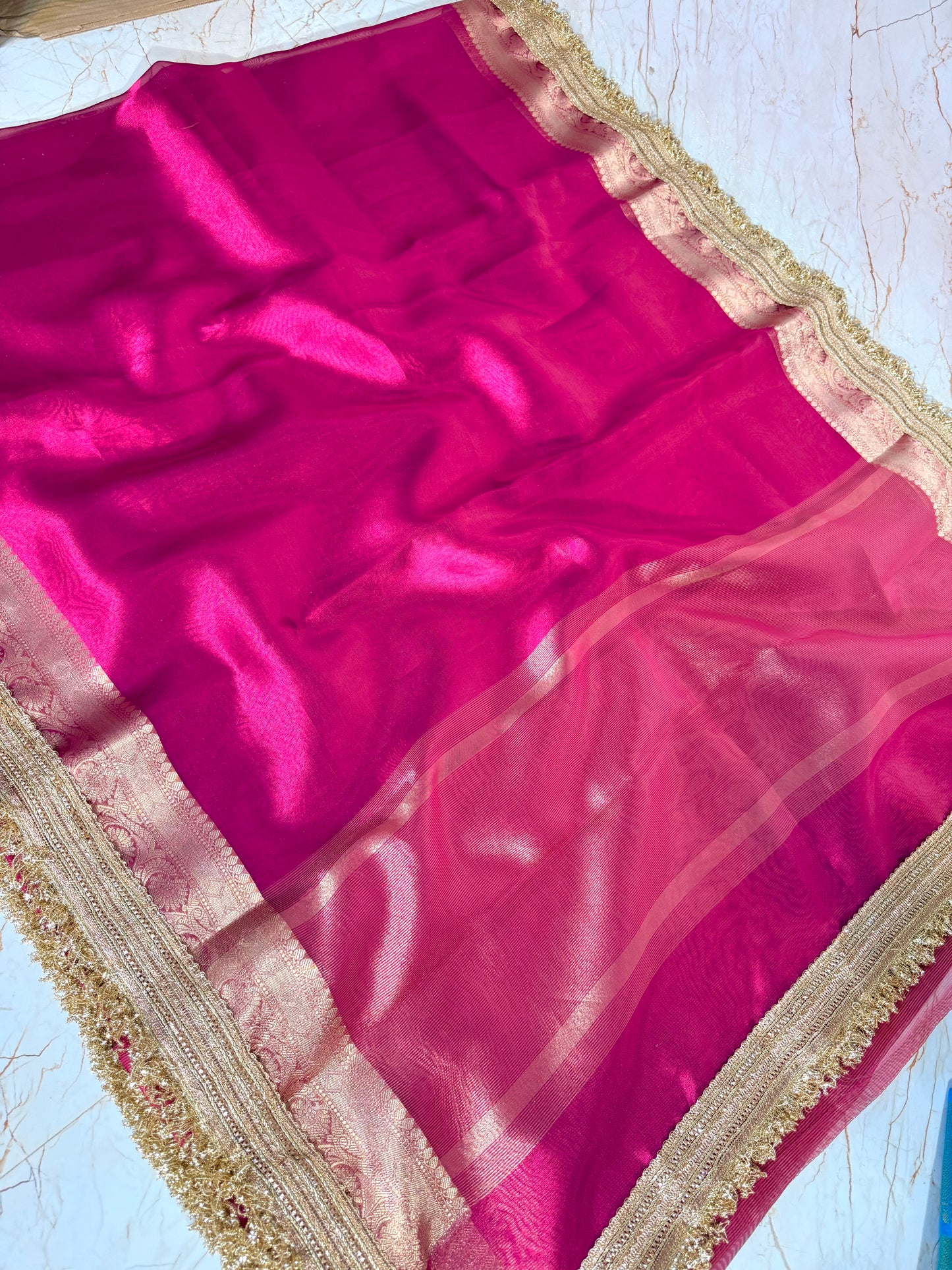 Banarasi Handloom Soft Tissue Silk Saree