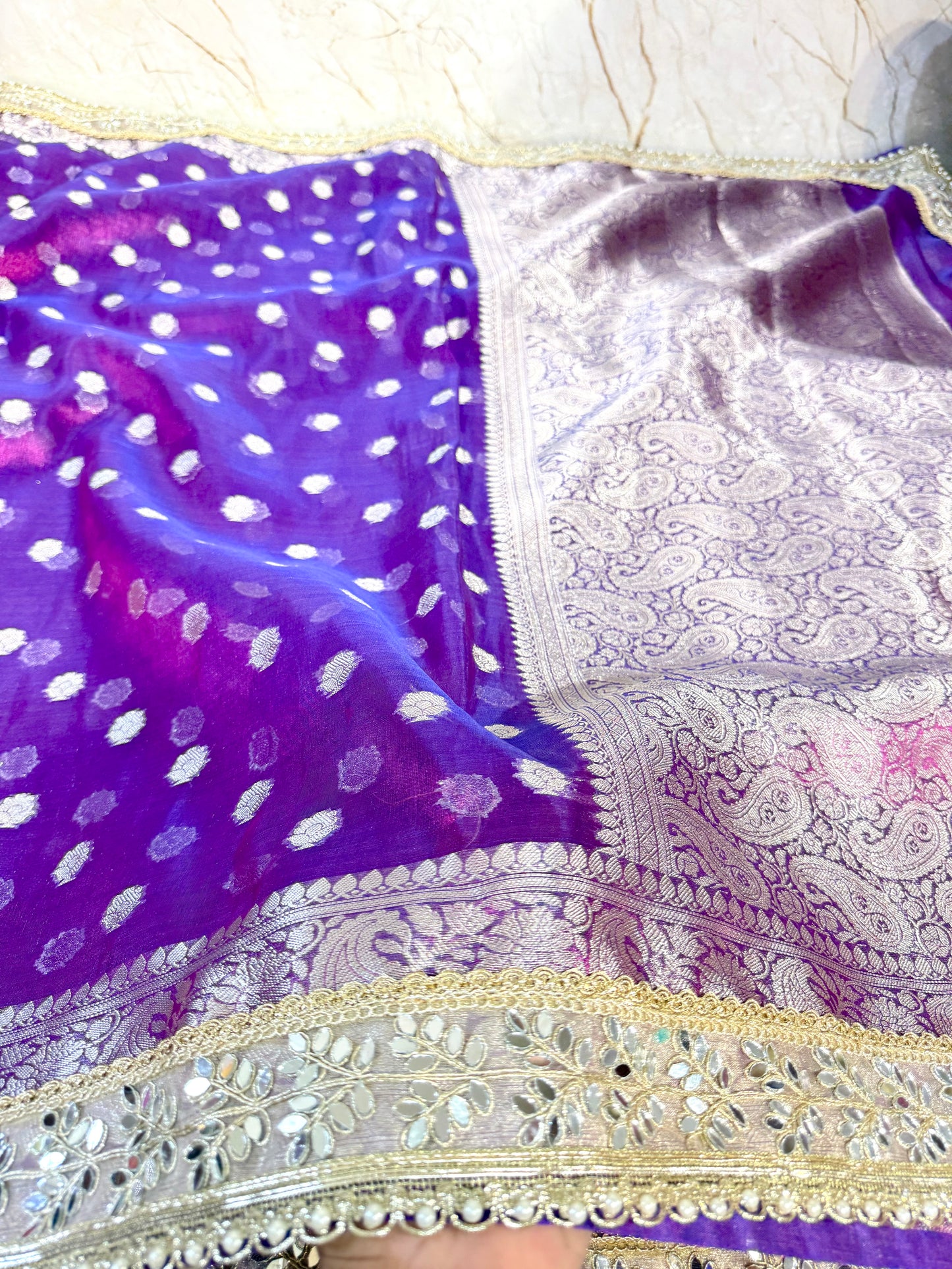 Banarasi Handloom Soft Tissue Silk Saree