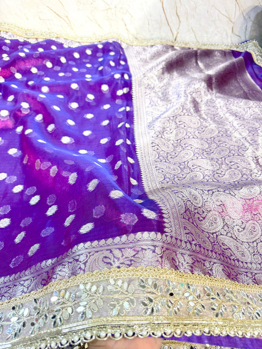 Banarasi Handloom Soft Tissue Silk Saree