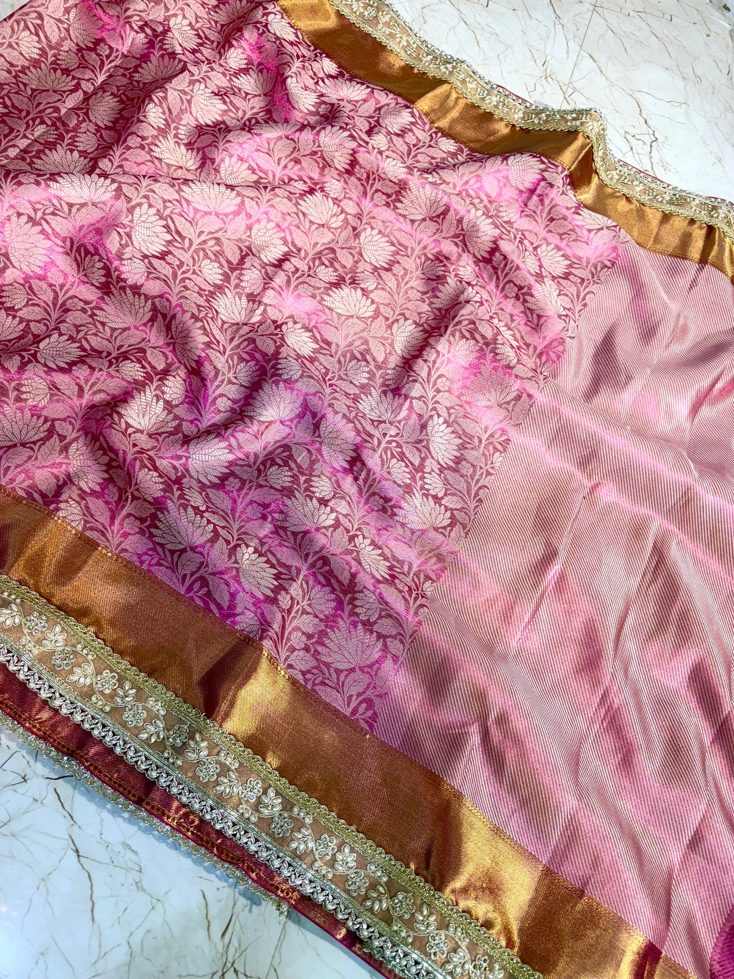 Banarasi Handloom Bridal Wear Soft Silk Saree