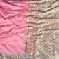 Banarasi Ghunghru and Mirror Work Kora Silk Saree