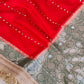 Banarasi Mirror Work Kora Silk Saree