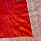 Banarasi Ghunghru and Mirror Work Tissue Silk Saree