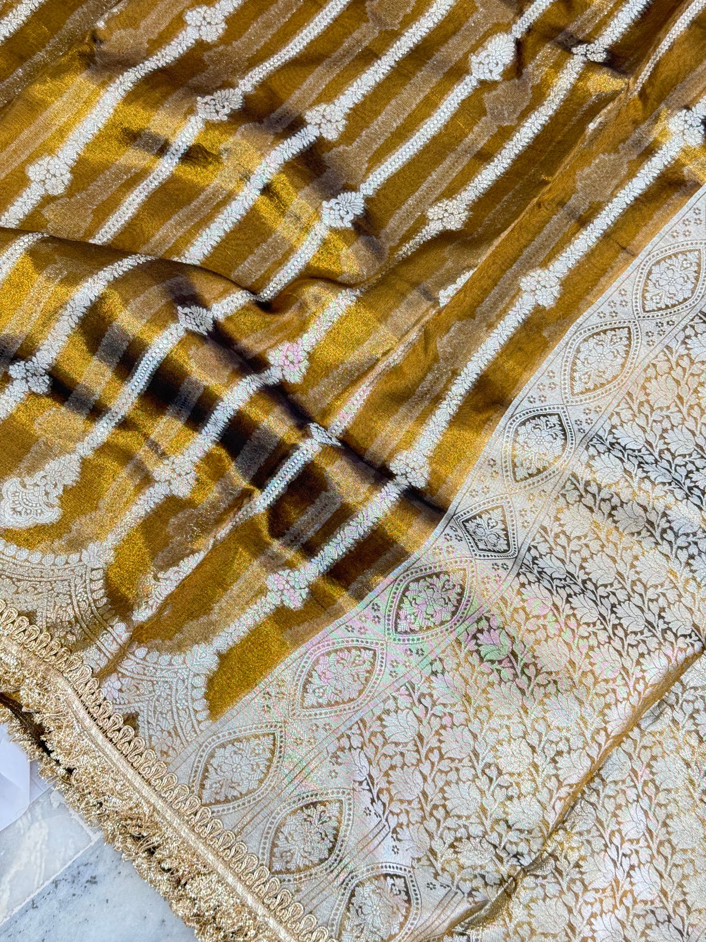 Banarasi handloom tissue silk saree