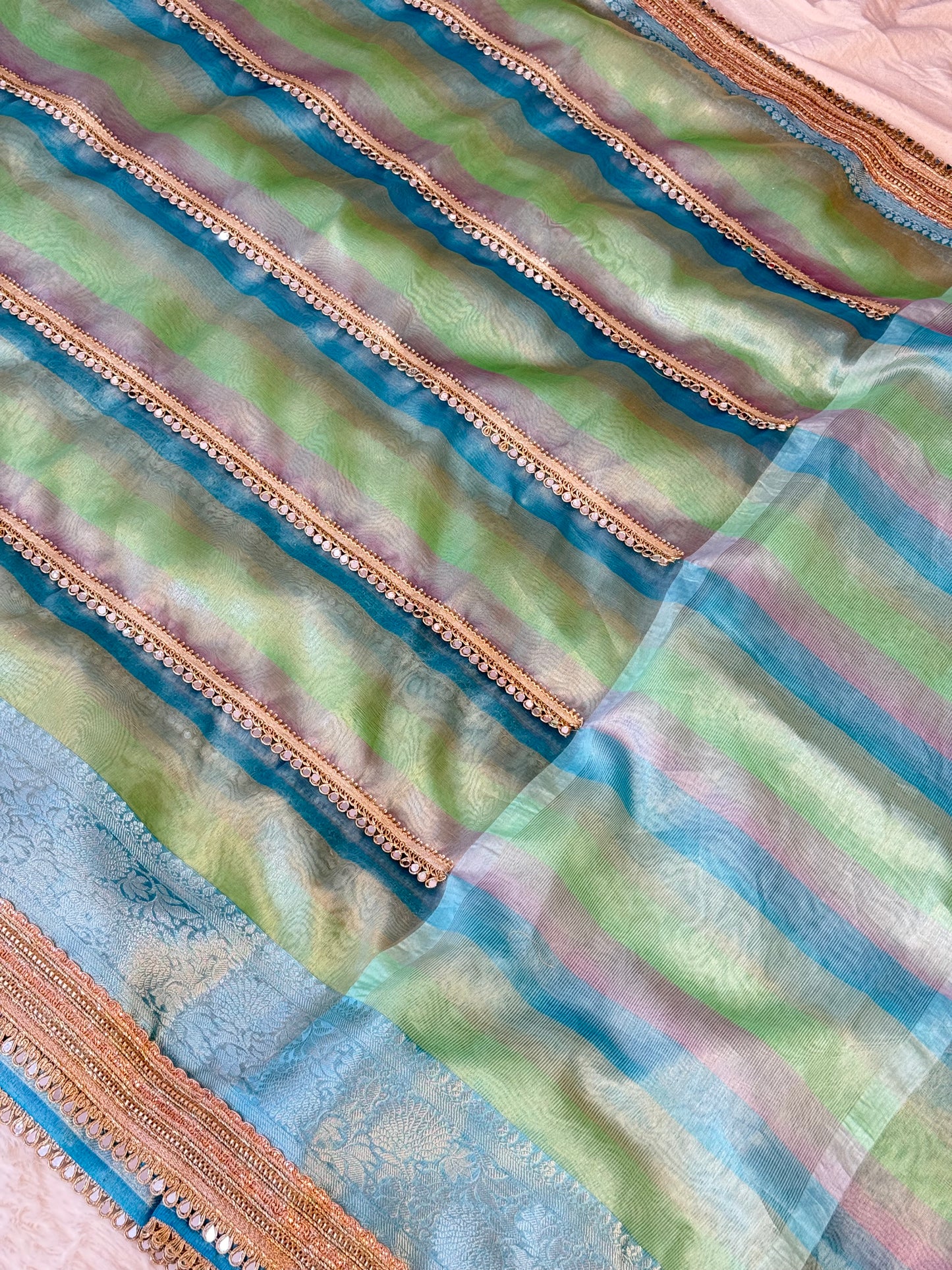 Banarasi Handloom Soft Tissue Silk Saree