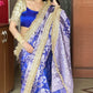 Banarasi Mirror Work Tissue Silk Saree