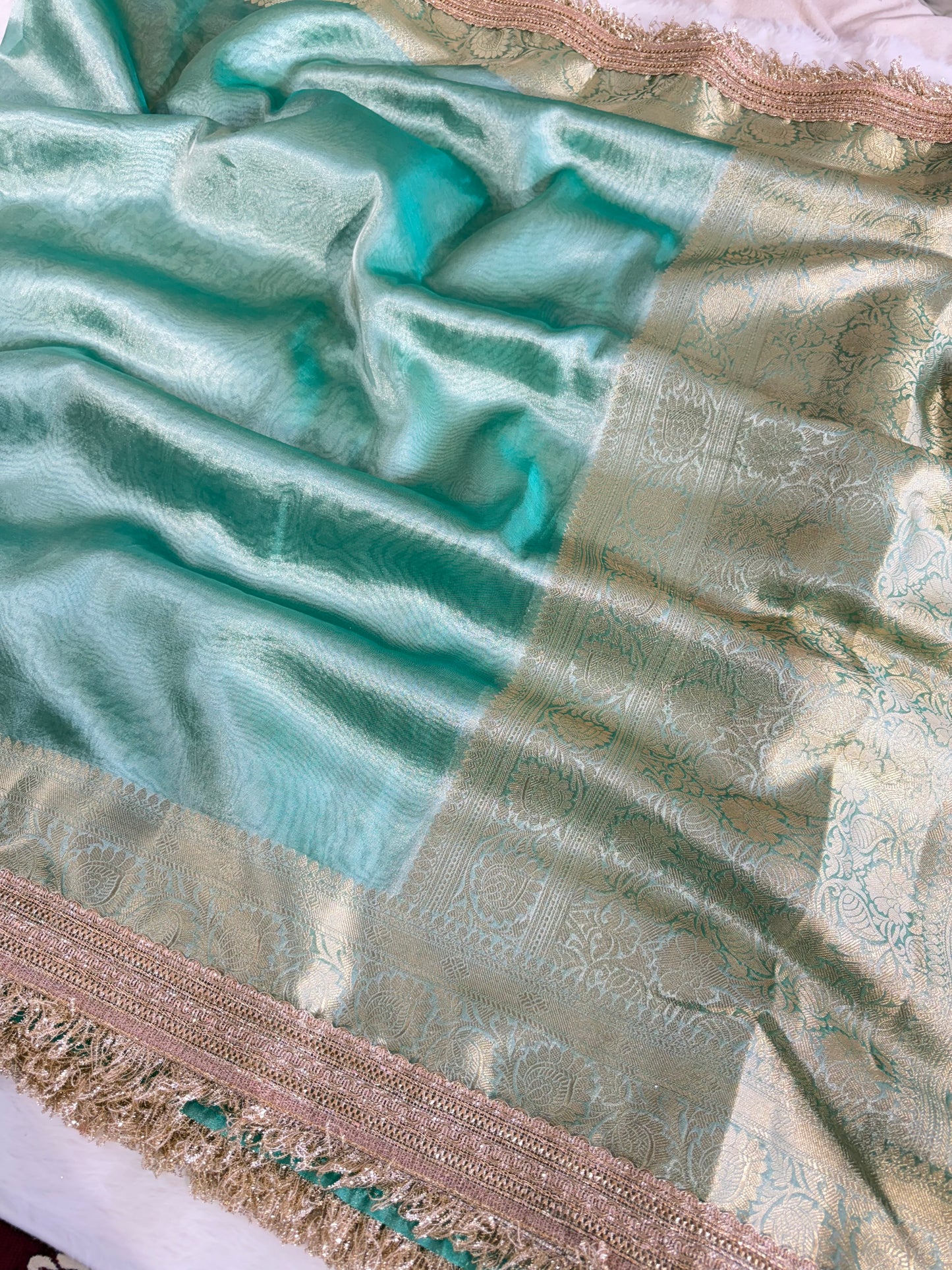 Banarasi Handloom Soft Tissue Silk Saree