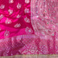 Banarasi Mirror Work Raw Mango Silk Saree