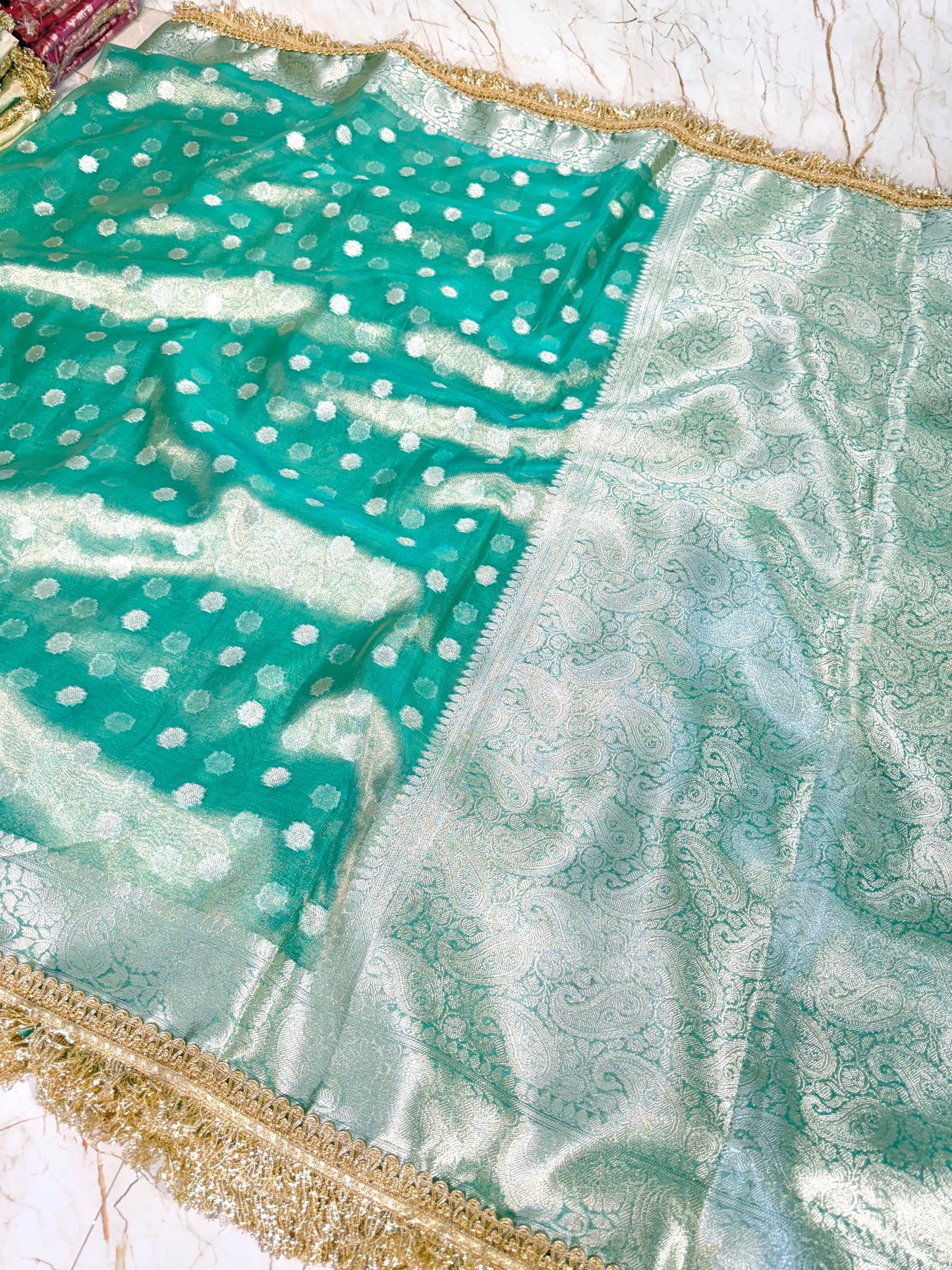 Banarasi Handloom Soft Tissue Silk Saree