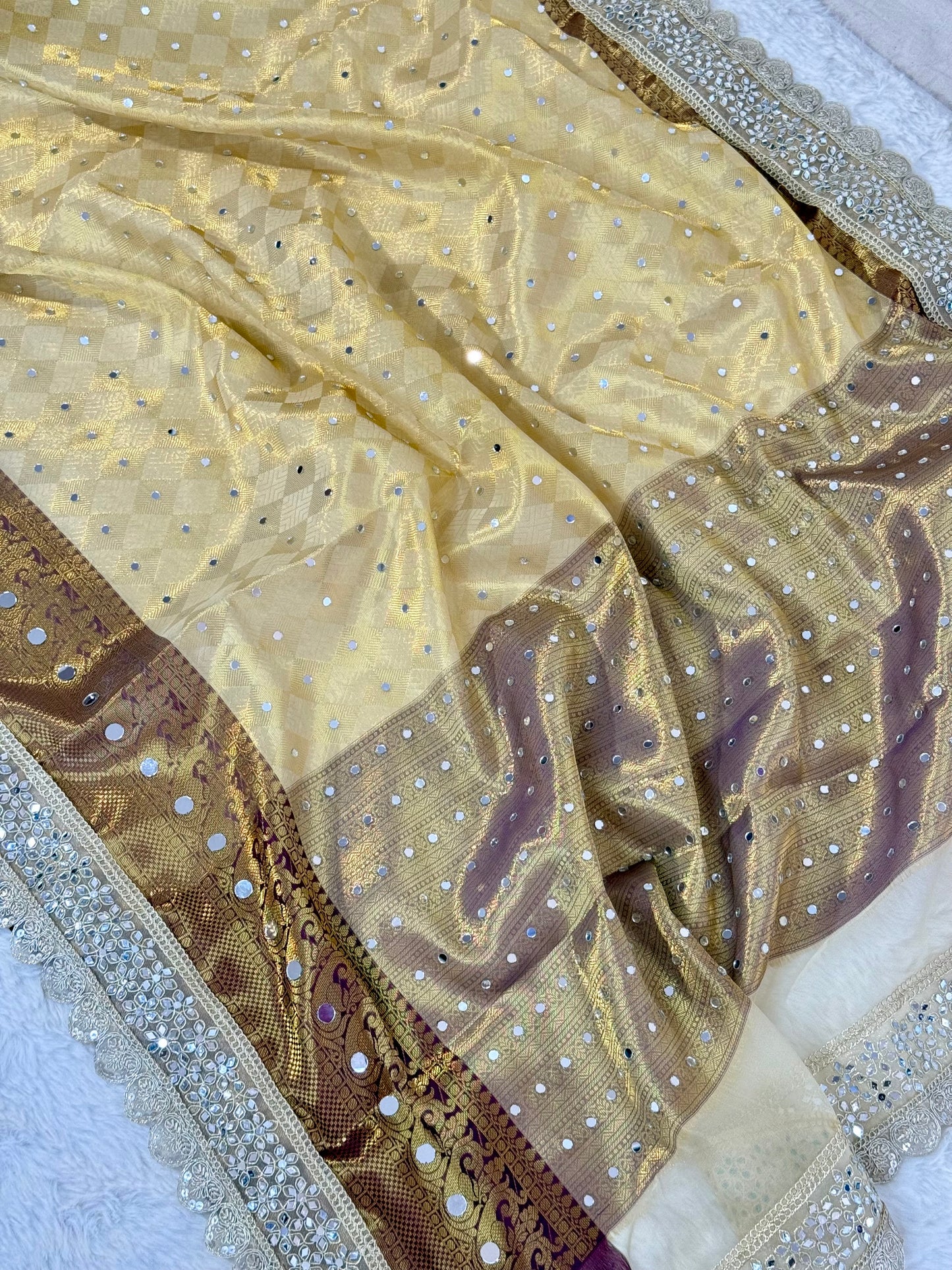 Banarasi Handloom Bridal Wear Soft Silk Saree