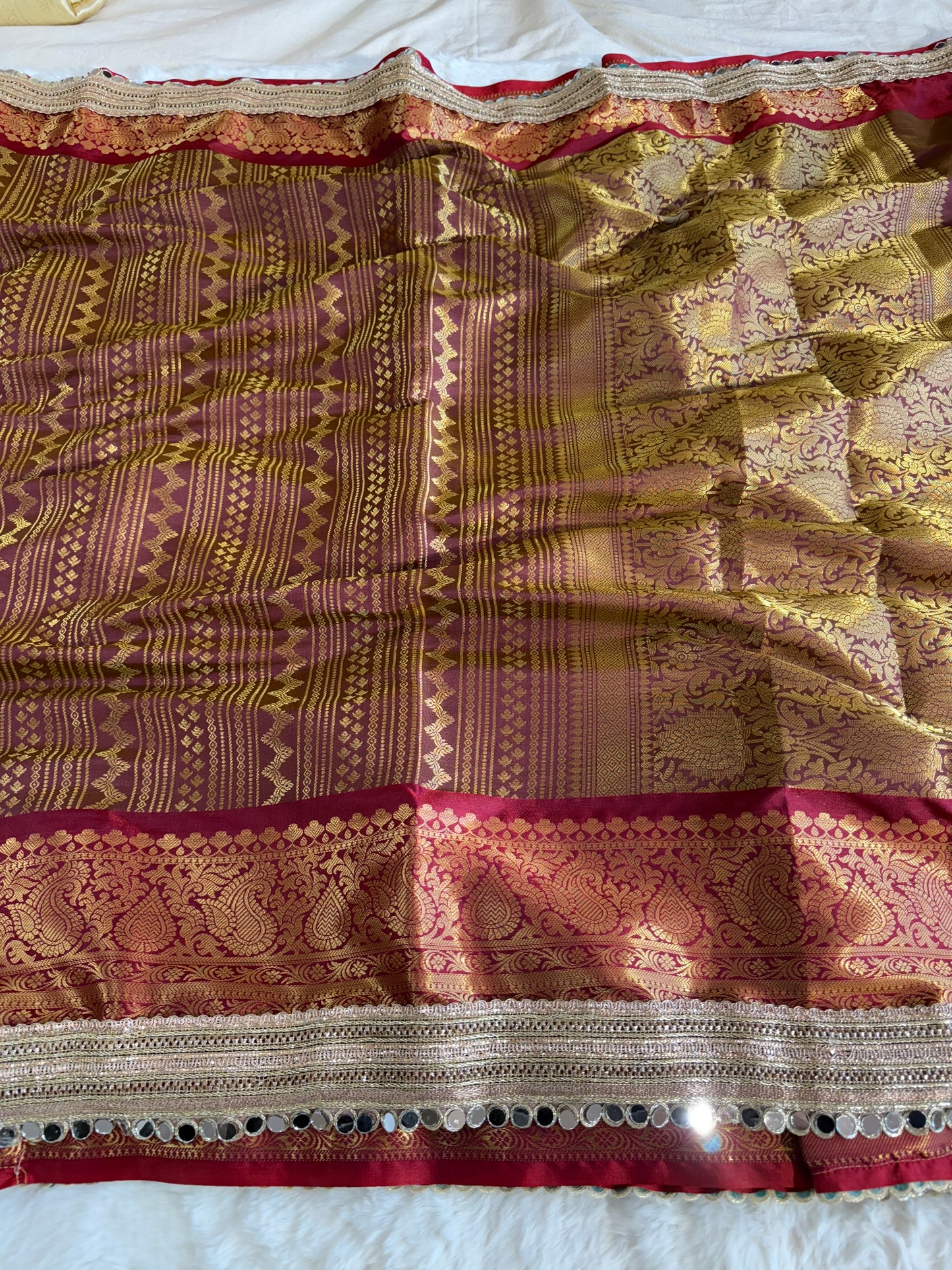 Banarasi Handloom Bridal Wear Soft Silk Saree